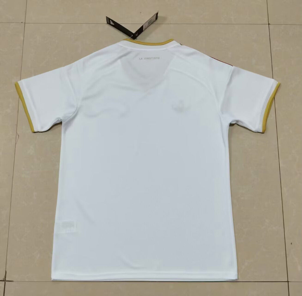 Venezuela 2026 White/Golden Trim Away Jersey