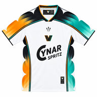Venice 26/27 White with Asymmetrical Gradient Sleeves away Jersey