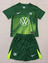 VfL Wolfsburg 25/26 Home Kids Jersey Set
