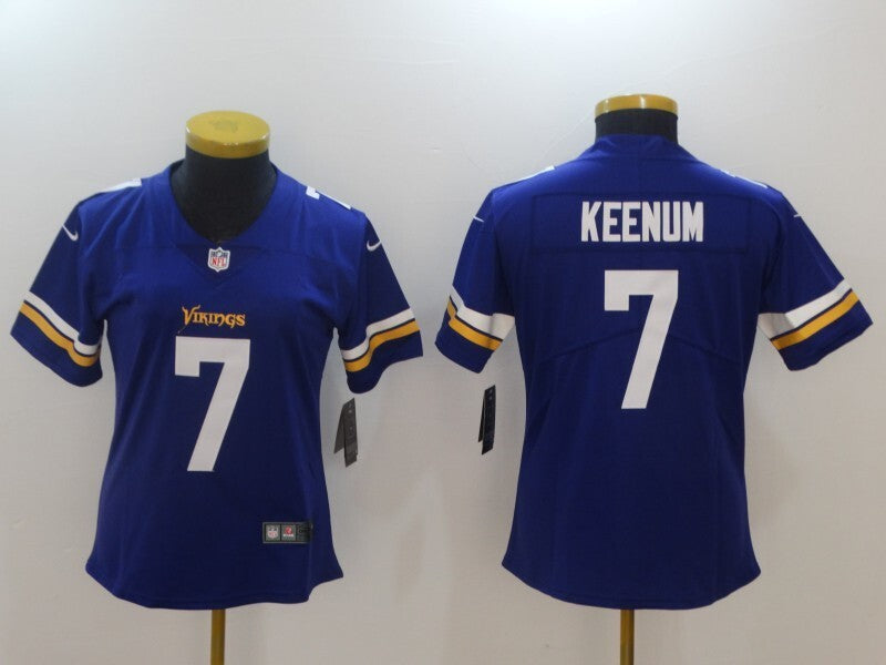 Vikings 2021/22 Keenum #7 Royal/White Women NFL Jersey