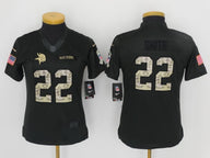 Vikings 2022/23 Smith #22 Khaki/Camo Print Women NFL Jersey