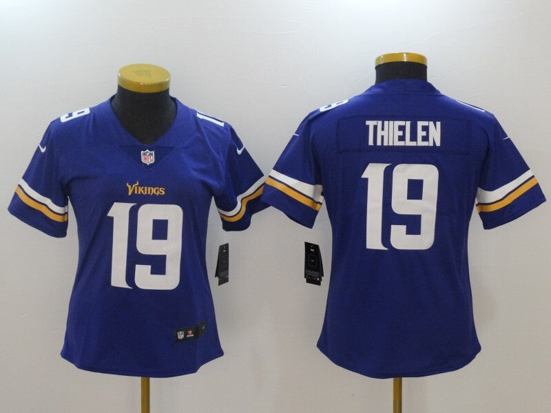 Vikings 2022/23 Thielen #19 Royal/White Women NFL Jersey