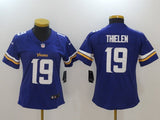 Vikings 2022/23 Thielen #19 Royal/White Women NFL Jersey