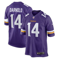 Vikings 25/26 Darnold #14 Purple/Yellow NFL Game Jersey