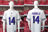Vikings 25/26 Darnold #14 White/Gray NFL Game Jersey