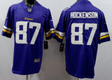 Vikings 25/26 Hockenson #87 Purple/Yellow NFL Game Jersey