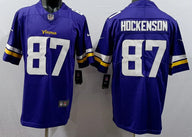 Vikings 25/26 Hockenson #87 Purple/Yellow NFL Game Jersey