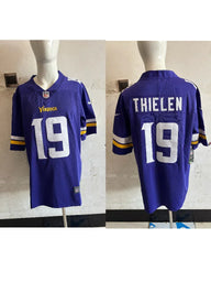 Vikings 25/26 Thielen #19 Purple/Yellow NFL Game Jersey