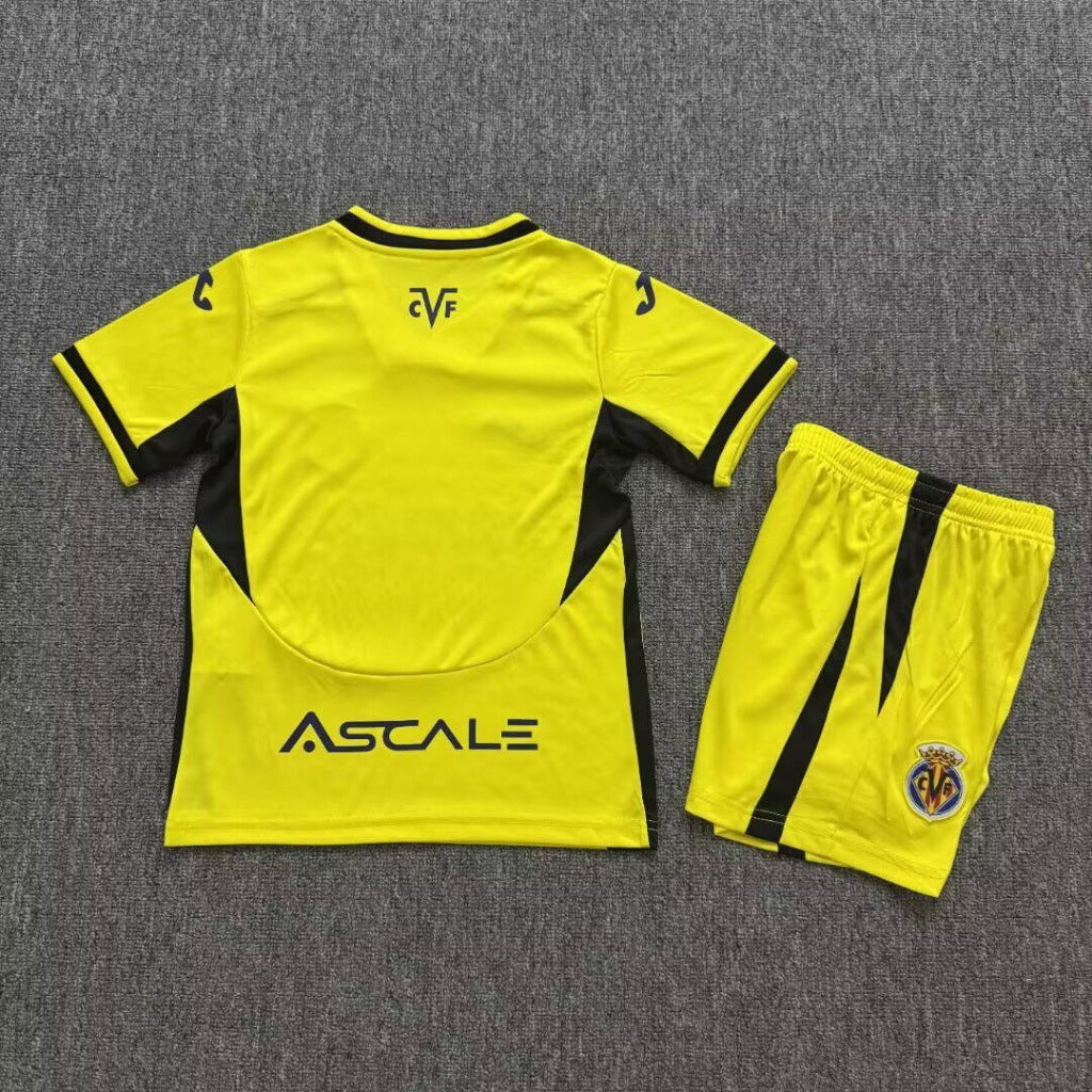 Villarreal 26/27 Yellow/Black Home Kids Jersey Set