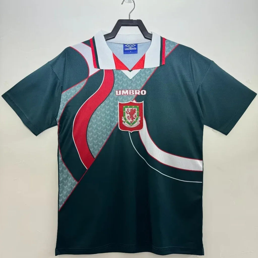 Wales 1994/95 Vintage Retro Green Away Jersey