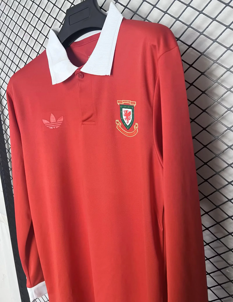 Wales 2026 Red/White 150th Anniversary Soccer Long Sleeve Jersey