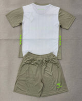 Werder Bremen 25/26 White/Beige/Green Away Kids Jersey Set