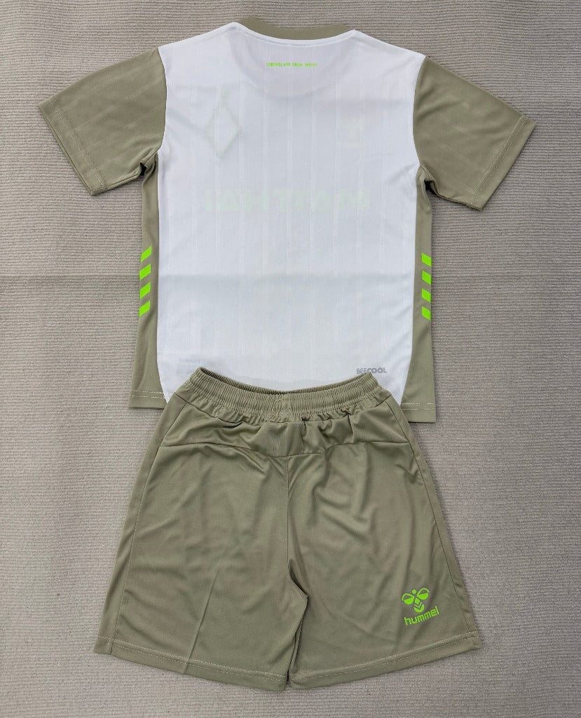 Werder Bremen 25/26 White/Beige/Green Away Kids Jersey Set