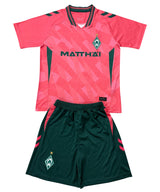 Werder Bremen 26/27 Pink/Dark Green Kids Jersey Set