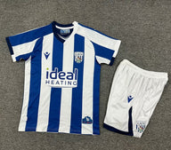 West Bromwich 25/26 White/Blue Home Kids Jersey Set