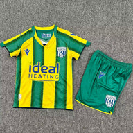 West Bromwich Albion 25/26 Yellow/Green Away Kids Jersey Set