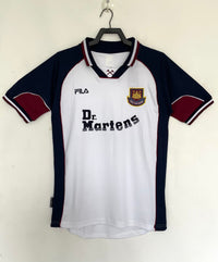 West Ham 1999/01 White/Red/Black Away Jersey