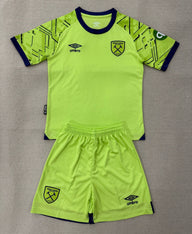 West Ham 25/26 Green/Black Goalkeeper Kids Jersey Set