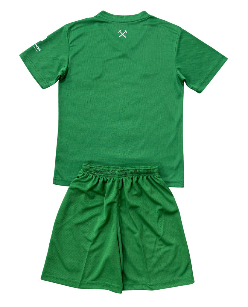 West Ham United 26/27 Green Home Goalkeeper Kids Jersey Set