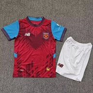 West Ham United 26/27 Red/Blue Home Kids Jersey Set