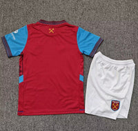 West Ham United 26/27 Red/Blue Home Kids Jersey Set