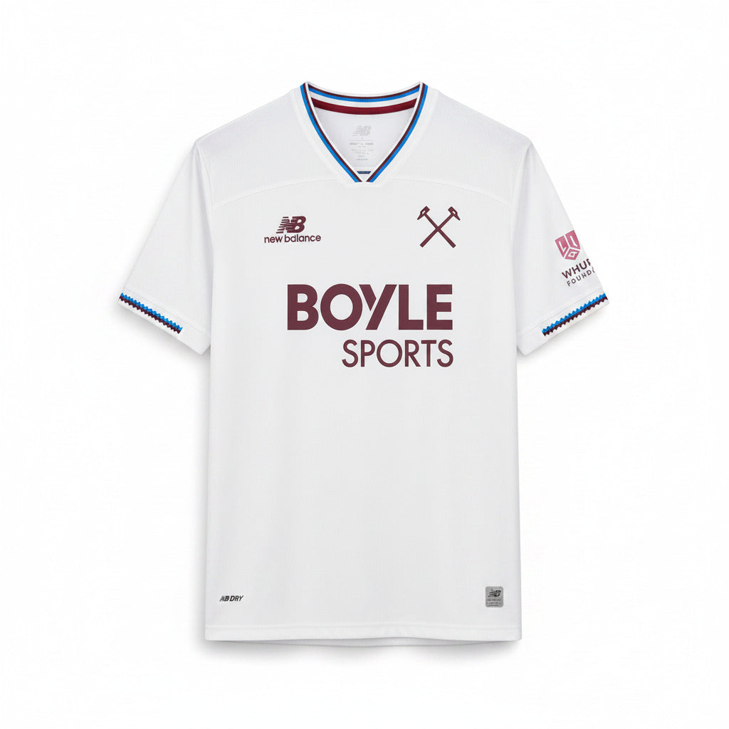West Ham United 26/27 White/Red Away Jersey