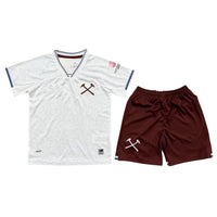 West Ham United 26/27 White/Red Away Kids Jersey Set