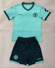 Wolverhampton Wanderers 25/26 Blue Away Kids Jersey Set