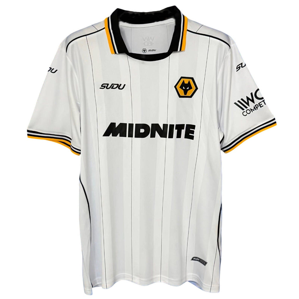 Wolves 26/27 White/Gold and Black Trim Away Jersey