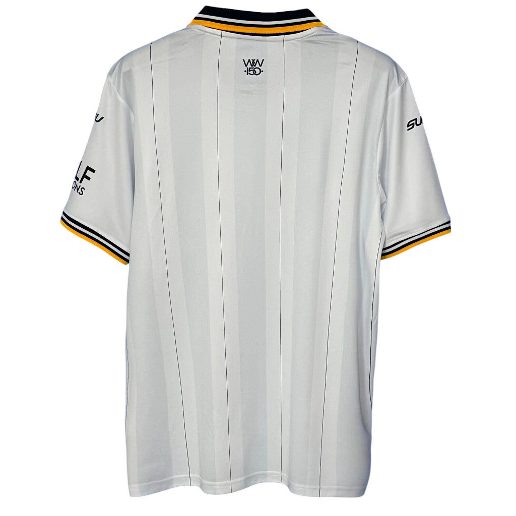 Wolves 26/27 White/Gold and Black Trim Away Jersey