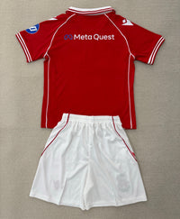 Wrexham 25/26 Red/White Home Kids Jersey Set