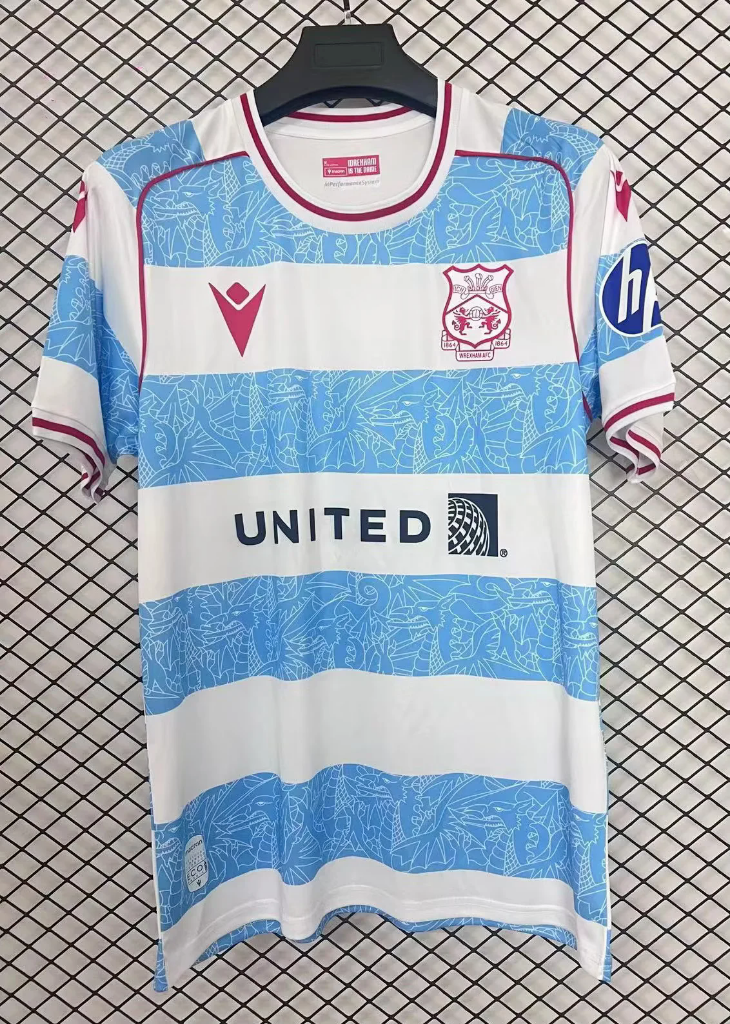 Wrexham 25/26 White/Blue Third Jersey