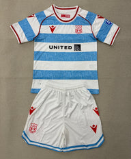 Wrexham 25/26 White/Blue Third Kids Jersey Set