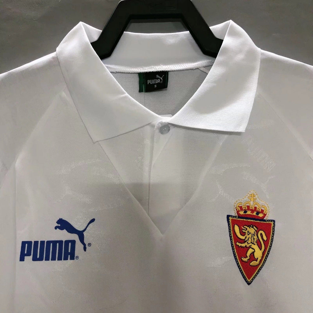Zaragoza 1995 Vintage Retro White Home Jersey