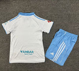 Zaragoza 25/26 White/Blue Away Kids Jersey Set