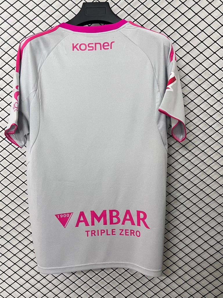 Zaragoza 26/27 Gray/Pink Away Jersey